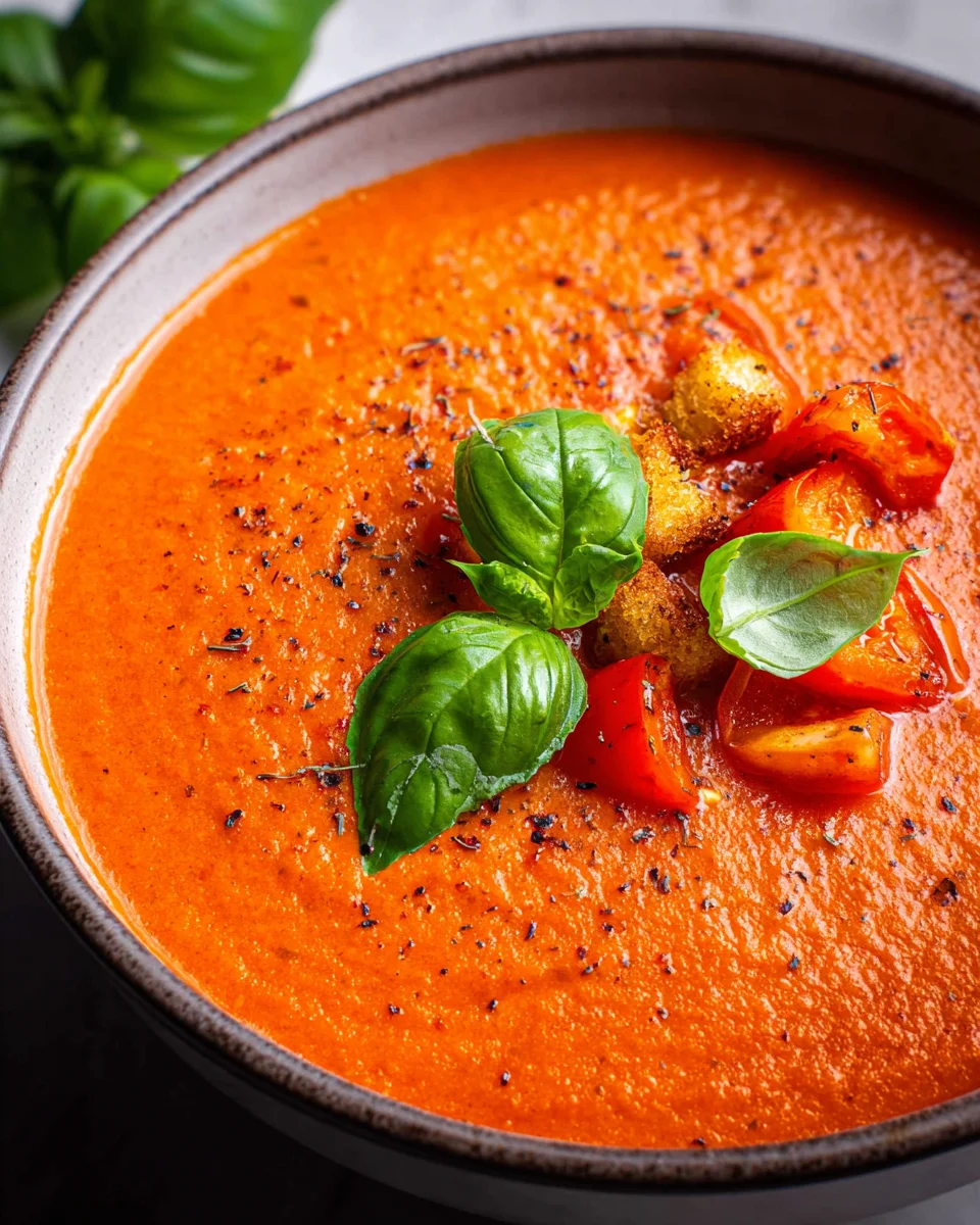 Tomaten-Paprika-Suppe