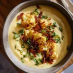 Vegane Blumenkohlsuppe mit Kokos-Speck