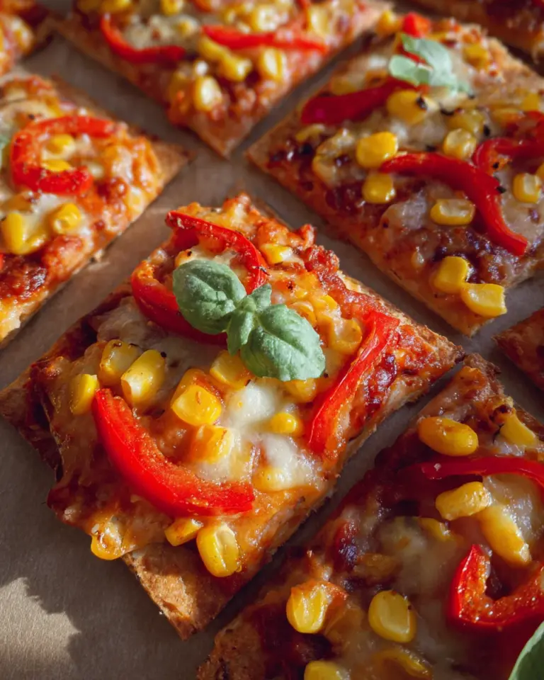 Vegetarische Pizzaecken | Fingerfood