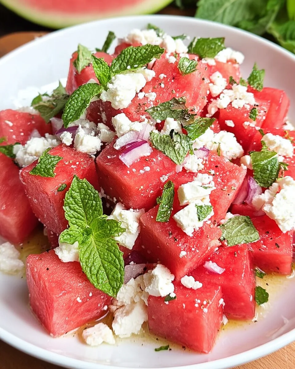 Wassermelonen-Feta-Salat
