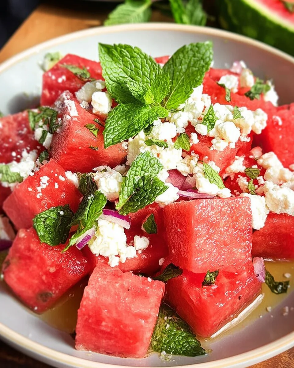 Wassermelonen-Feta-Salat
