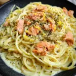 Zitronen Lachs Pasta