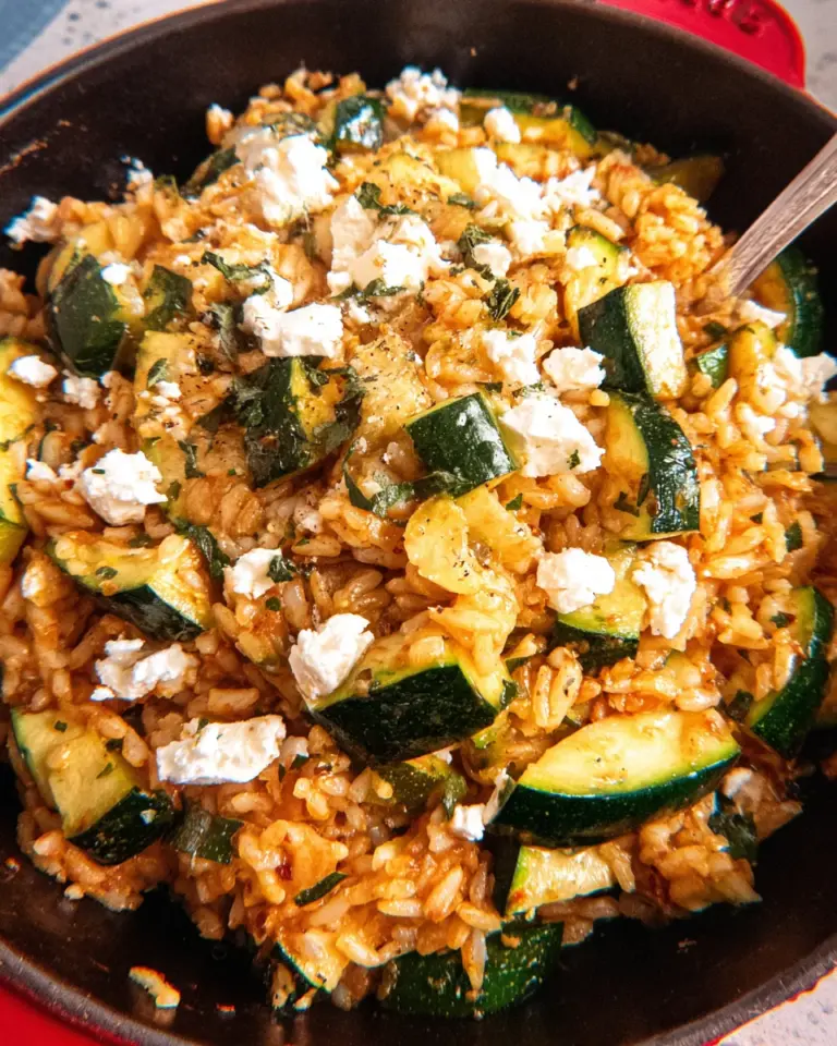 Zucchini Reis Pfanne - schnell & so lecker