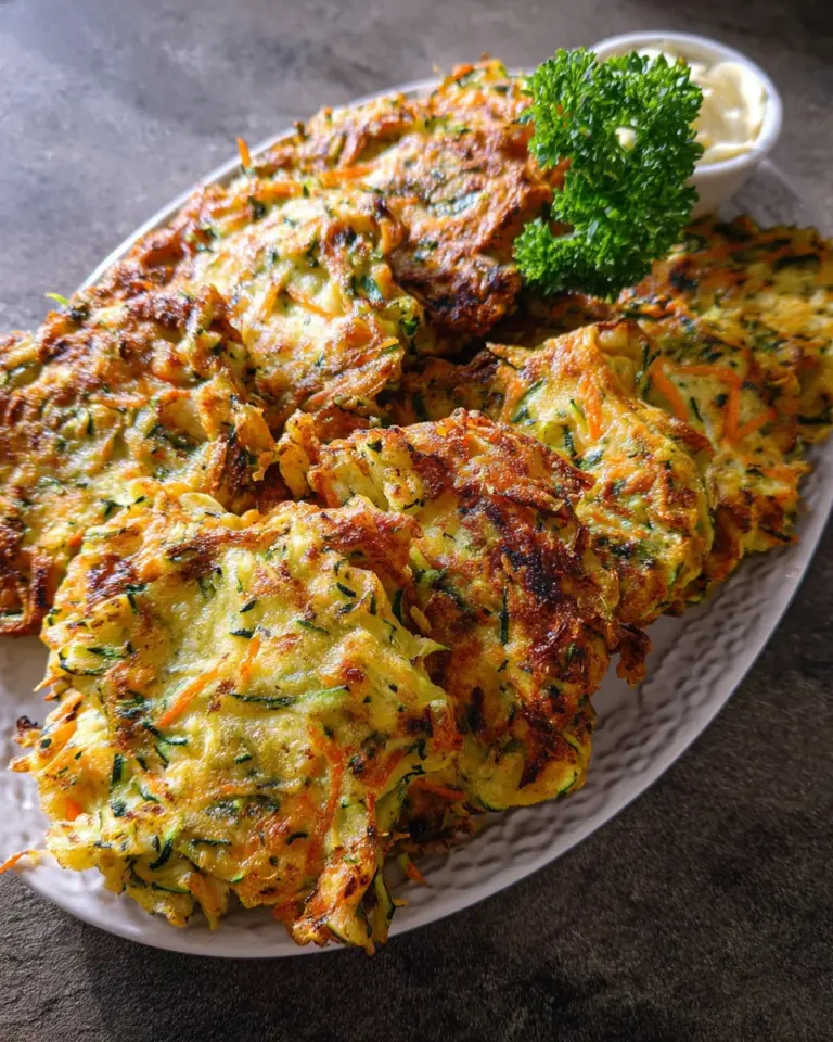 Zucchinipuffer aus dem Ofen