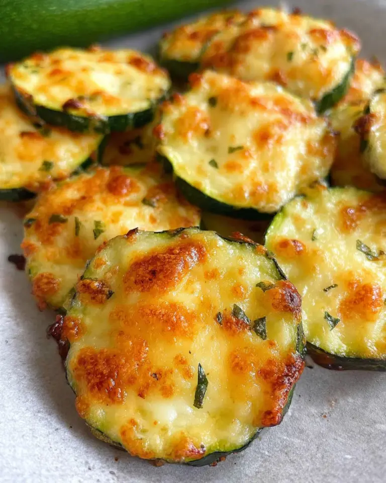 Zucchinischeiben mit Käse überbacken