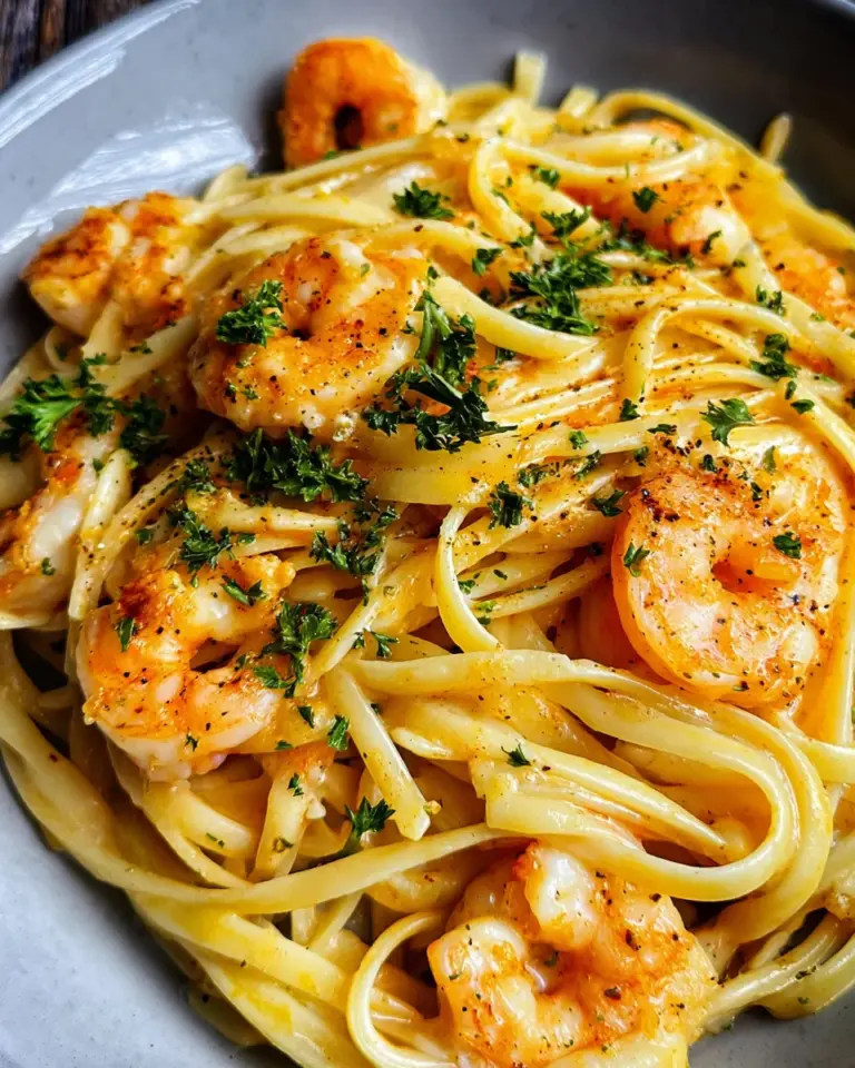 cremige Garnelenpasta