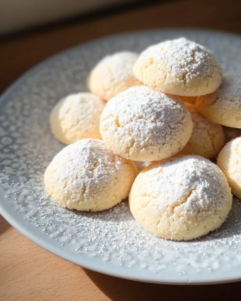 Butterwölkchen - Schnelle Vanilleplätzchen ohne Ausstechen