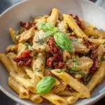 Einfache vegane Marry Me Chicken Pasta