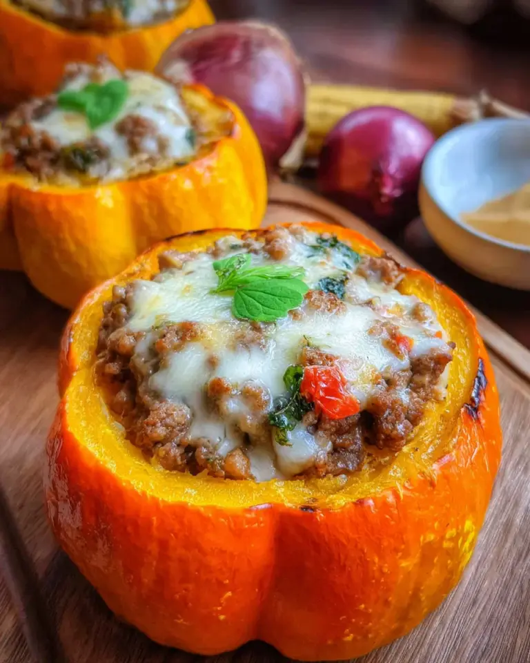 Gefüllter Kürbis mit Hackfleisch: 2 Tricks, die dich umhauen