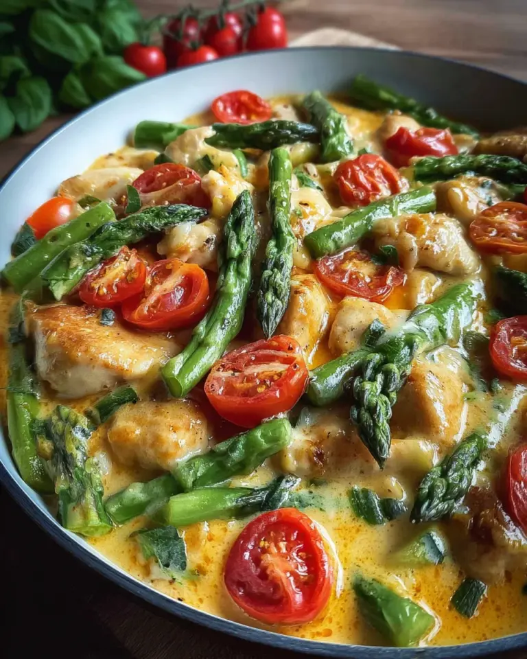 Hähnchen Spargel Pfanne: 30 Min. Glück!