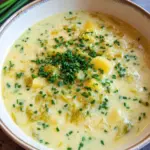 Käse-Lauch-Suppe mit Kartoffeln