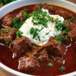 Omas Gulasch Rezept: 1 Stunde köcheln, umwerfend!