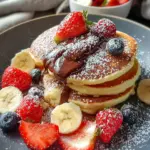 Vergiss schlimme Fluffige Pancakes: 4 Zutaten für Glück!