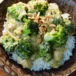 Brokkoli-Hühnchen-Pfanne mit Reis von befuse