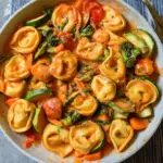 Cremige Tortellini-Pfanne mit Gemüse