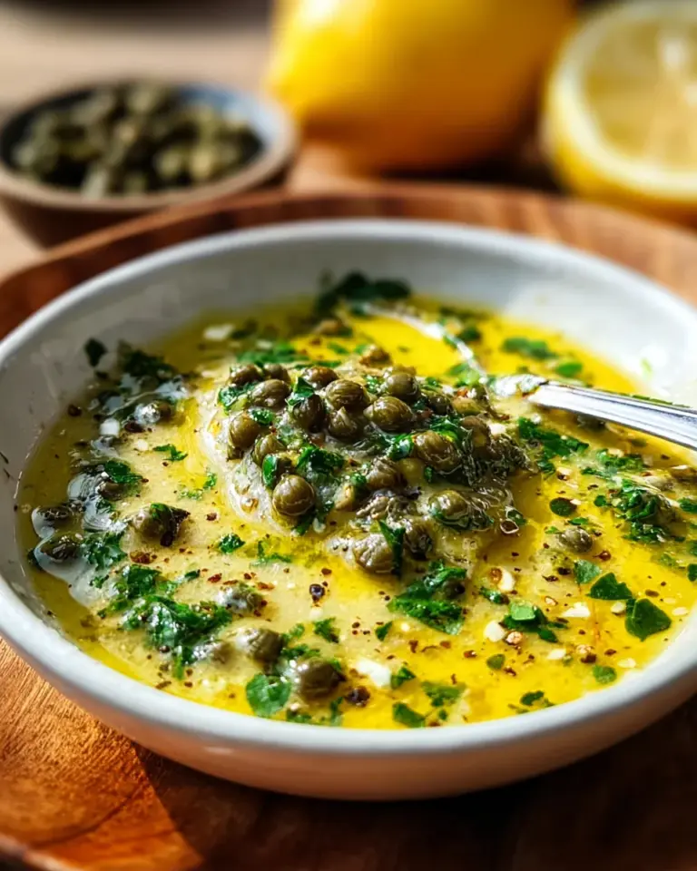 Einfache Zitronen-Kapern-Sauce: Frisch, schnell & unwiderstehlich!