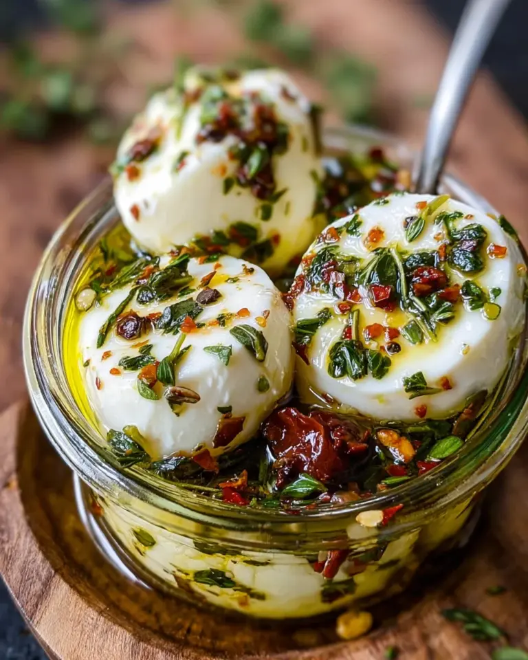 Eingelegter Mozzarella