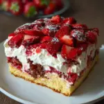 Erdbeere Stracciatella Kuchen