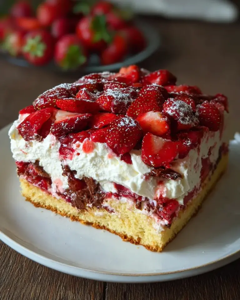 Erdbeere Stracciatella Kuchen