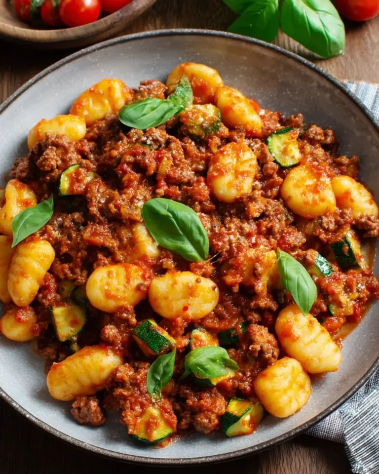 Gnocchi mit Hackfleisch - einfach und lecker