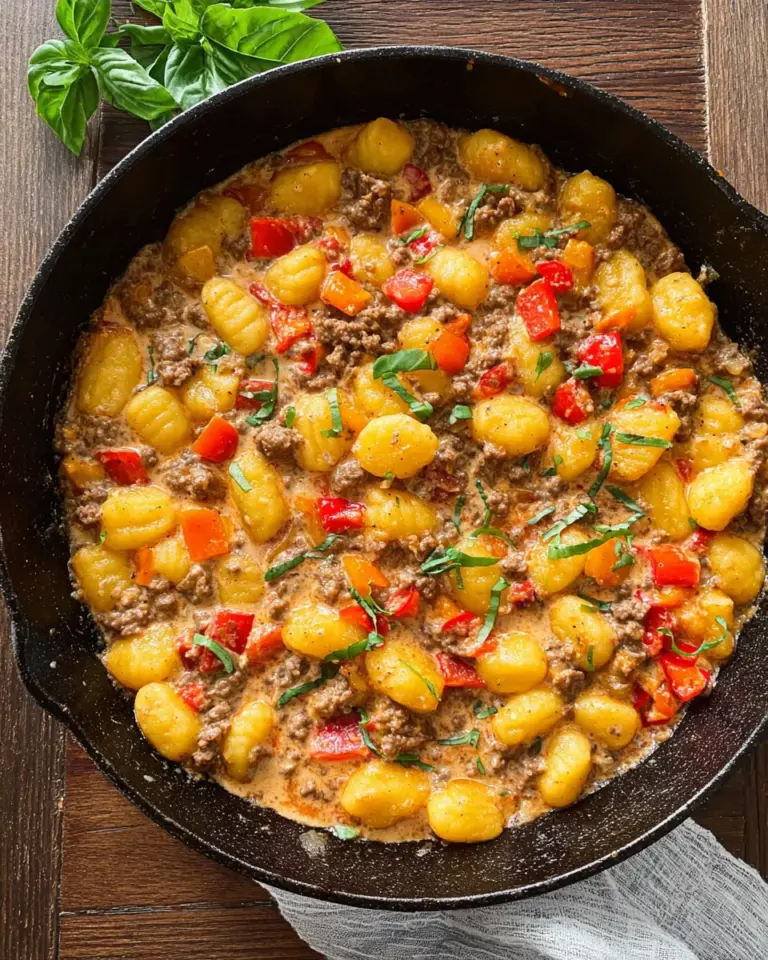 Gnocchi Pfanne mit Hackfleisch