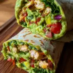Guacamole Hähnchen Wraps