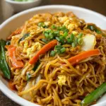 Gebratene Nudeln nach chinesischer Art mit Ei und Gemüse: Ein Unglaubliches Ultimatives Rezept