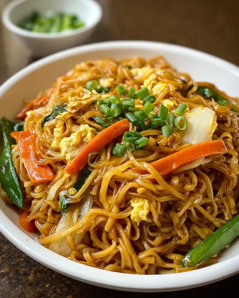 Gebratene Nudeln nach chinesischer Art mit Ei und Gemüse: Ein Unglaubliches Ultimatives Rezept