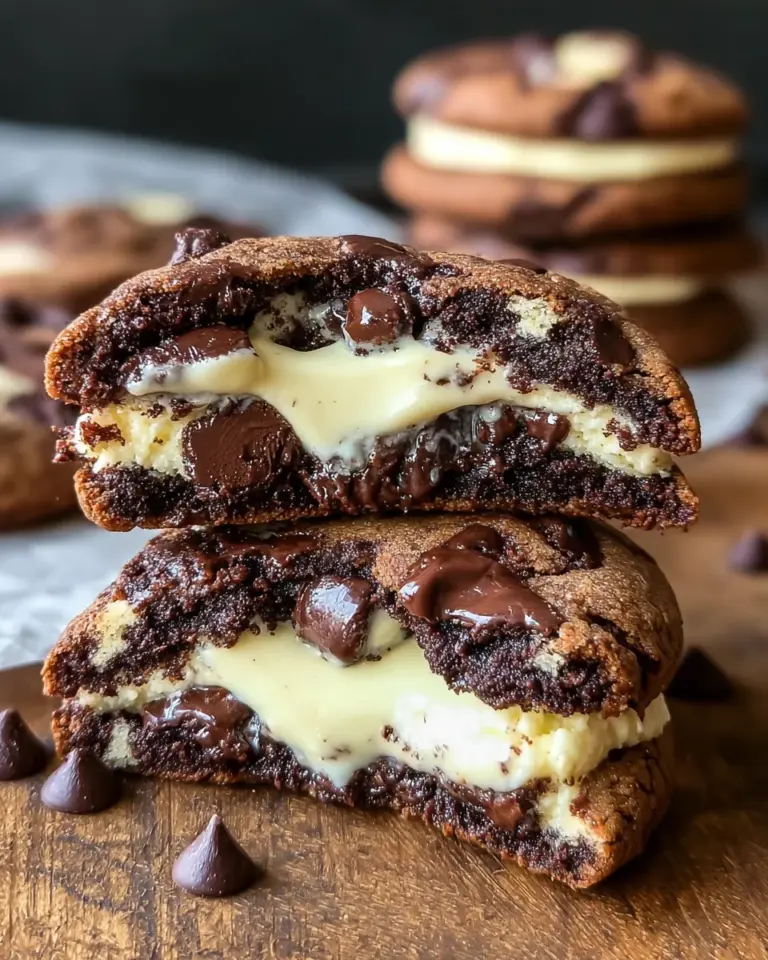 Käsekuchen gefüllte Schokoladenkekse – Der Desserttraum