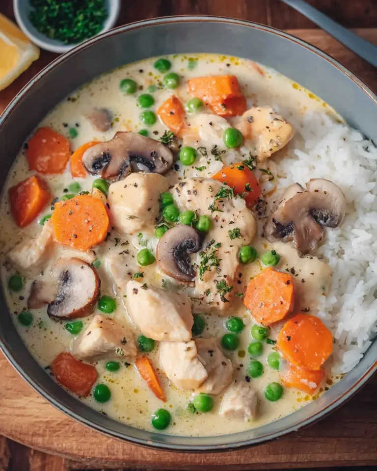 Omas Hühnerfrikassee - schnelles Rezept