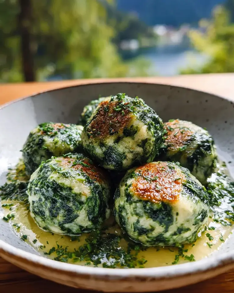 Südtiroler Spinatknödel: Buttrig, zart & unwiderstehlich!
