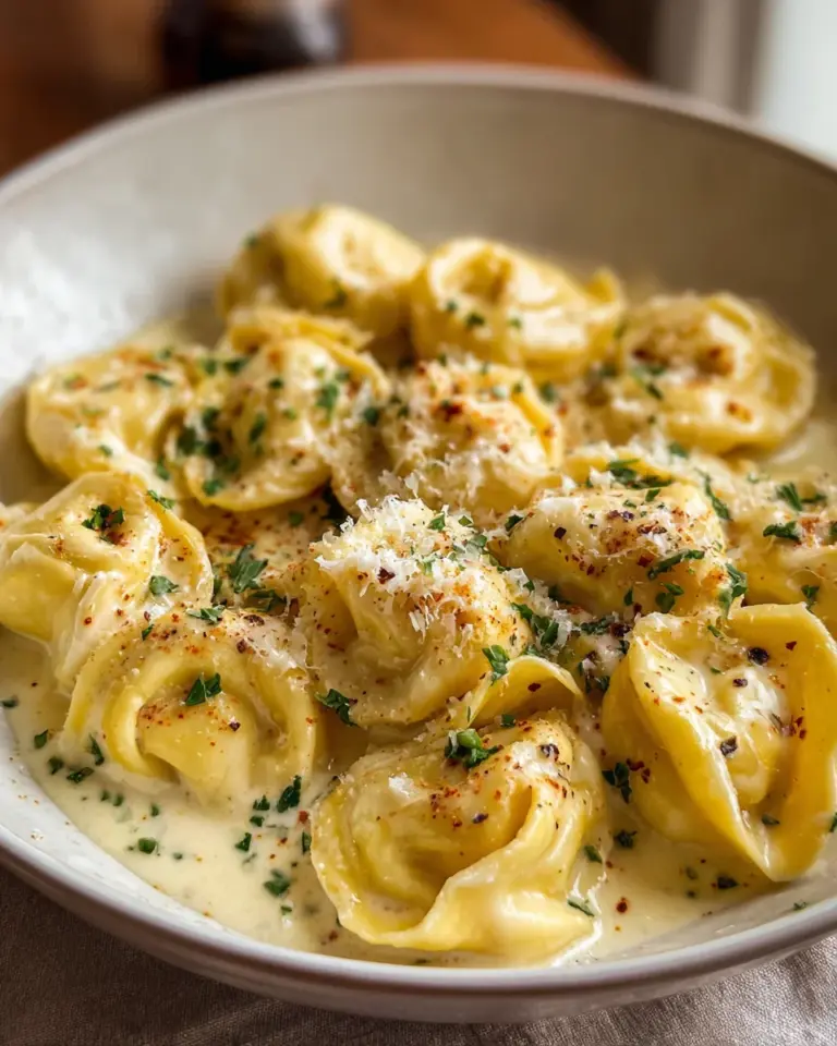 Cremige Knoblauch-Parmesan Tortellini – Schnell & Lecker!