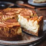 Apfel-Zimt-Käsekuchen mit Spekulatiusboden