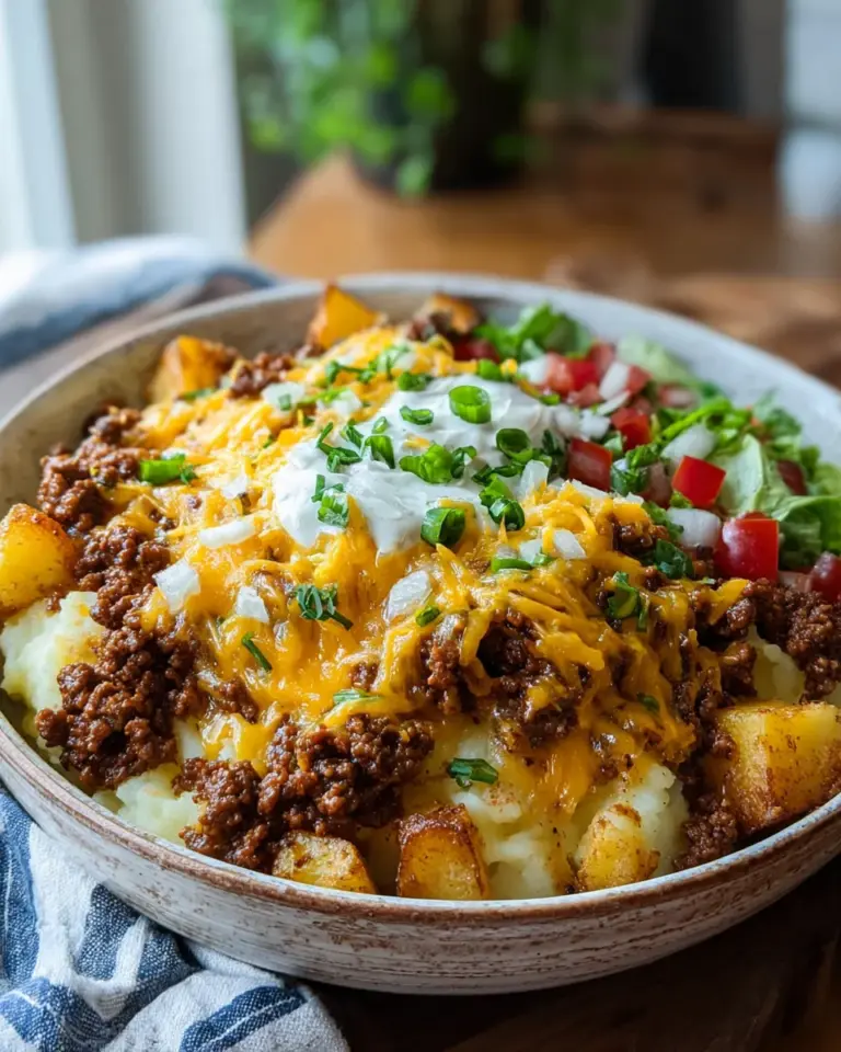 Big Mac Bowl: Cremige Kartoffeln, Hackfleisch & Käse genießen!