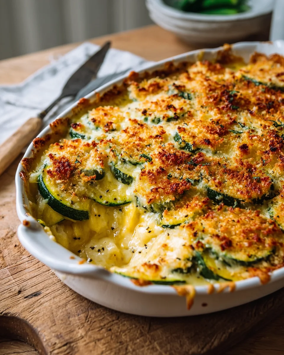 Einfacher Käsiger Zucchini-Auflauf image 2