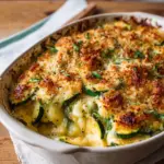 Einfacher Käsiger Zucchini-Auflauf