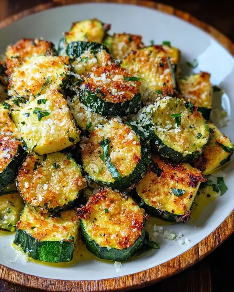 Geröstete Zucchini mit Knoblauch-Parmesan Genuss