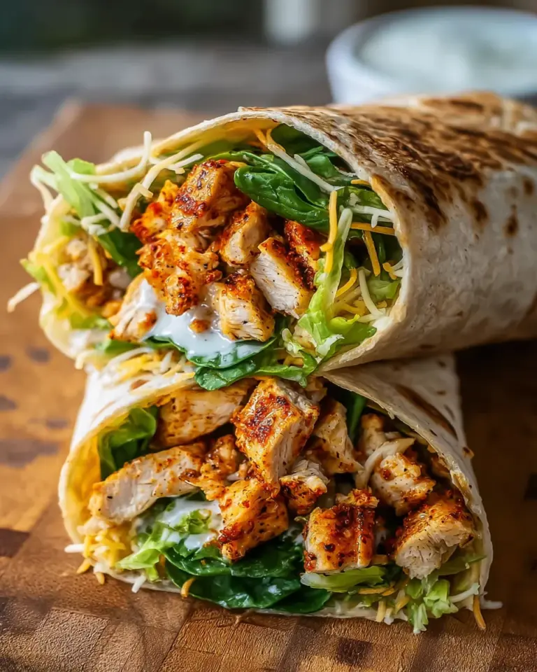 Gesunder Chicken Crunch Wrap: Knusprig und Lecker!