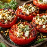 Grilltomaten mit Pinienkernen – einfach & aromatisch