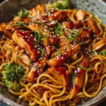 Hähnchen-Teriyaki-Nudeln – Ein schnelles und leckeres Gericht