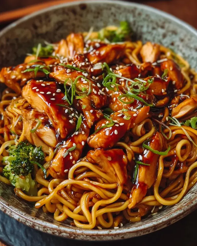 Hähnchen-Teriyaki-Nudeln – Ein schnelles und leckeres Gericht