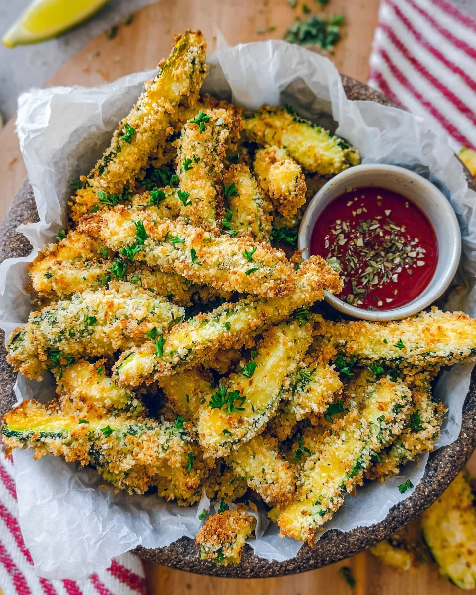 Knusprige Low Carb Zucchini-Pommes image 2