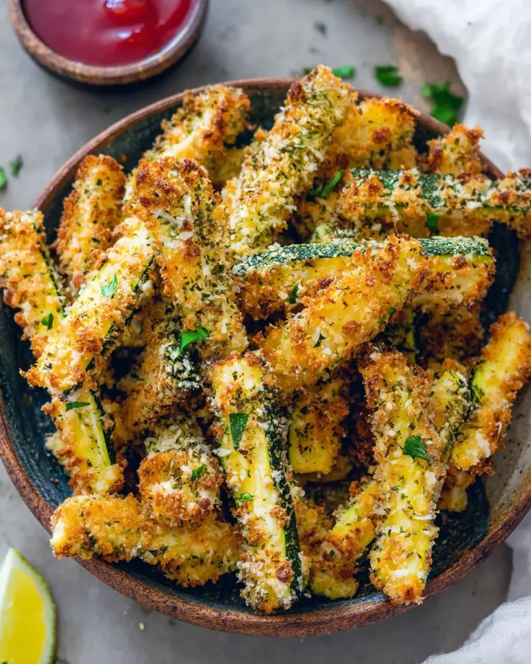 Knusprige Low Carb Zucchini-Pommes