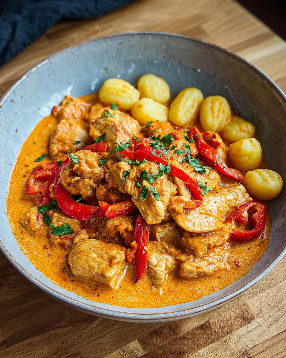 Paprika-Sahne-Hähnchen mit Gnocchi image 2