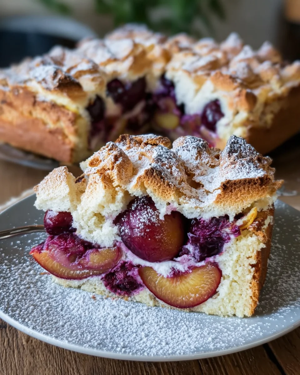 Pflaumenkuchen vom Blech mit Meringue image 2