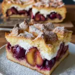 Pflaumenkuchen vom Blech mit Meringue