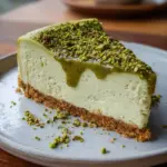 Pistazienkäsekuchen mit Pistaziensauce