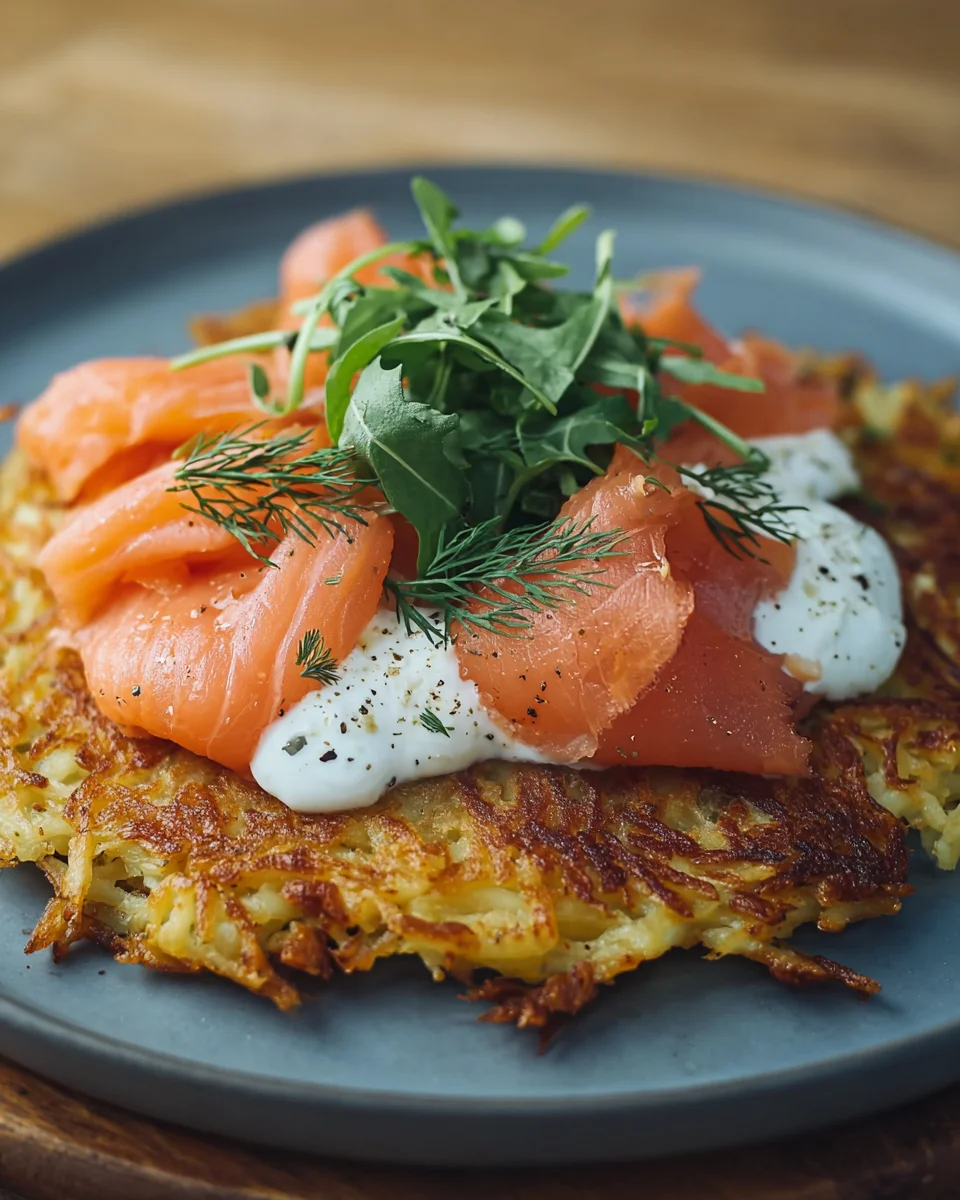 Rösti mit Frischkäse Lachs ganz einfach zubereiten image 2