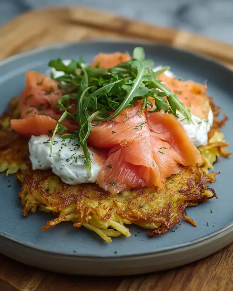 Rösti mit Frischkäse Lachs ganz einfach zubereiten