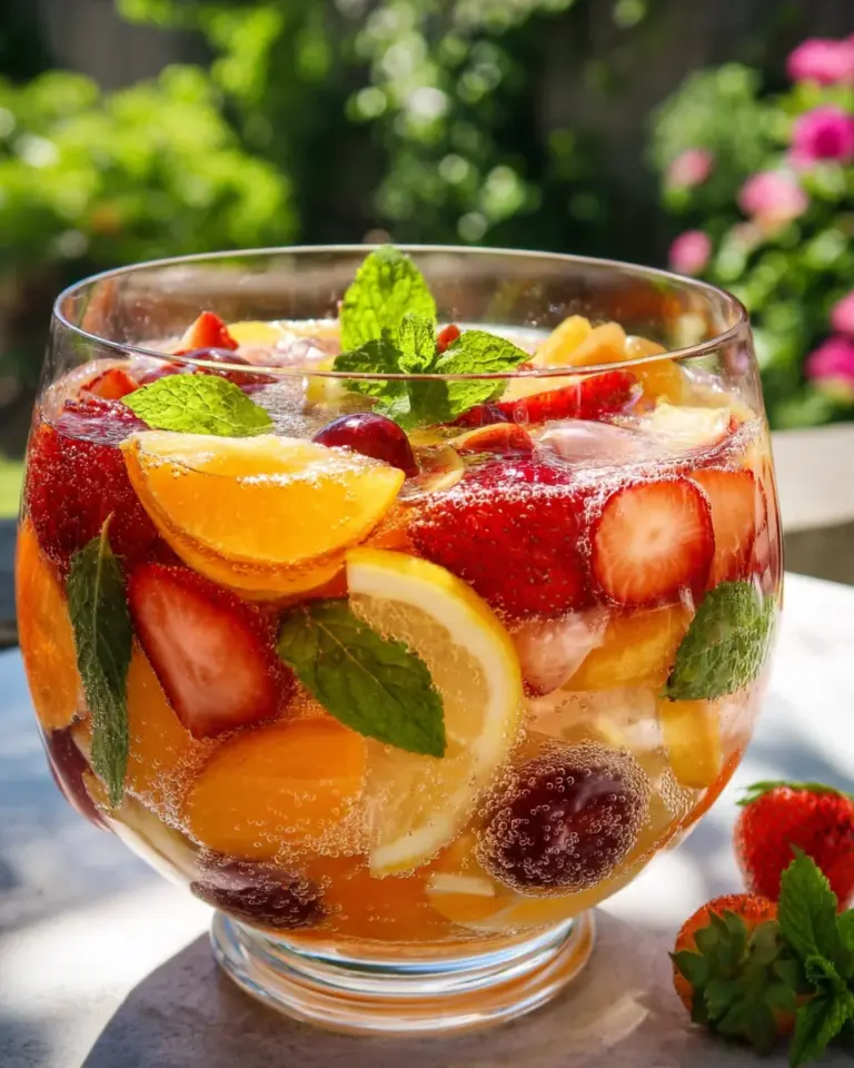 Sommerbowle alkoholfrei – fruchtig & erfrischend